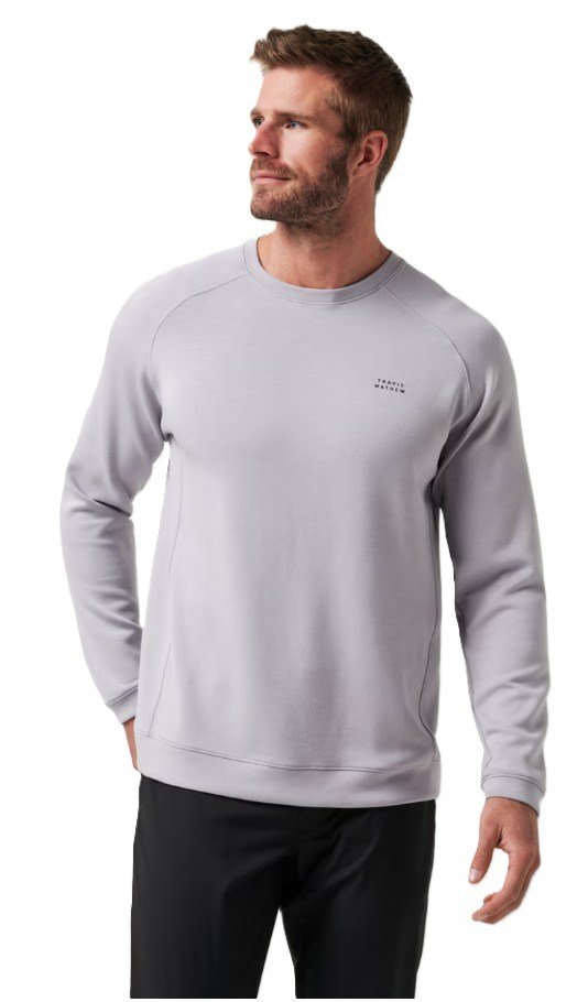 Travis Mathew Return Trip herr crewneck, sleet