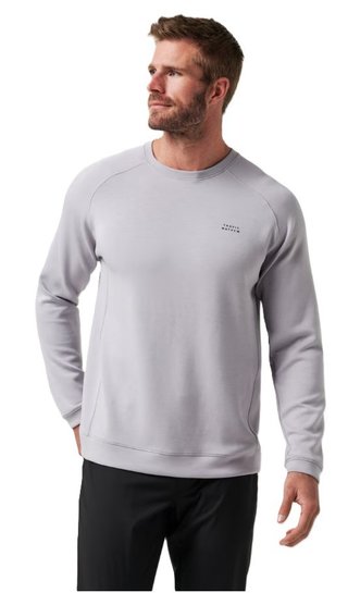 Travis Mathew Return Trip herr crewneck, sleet