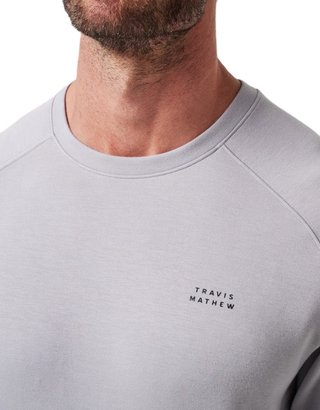 Travis Mathew Return Trip herr crewneck, sleet