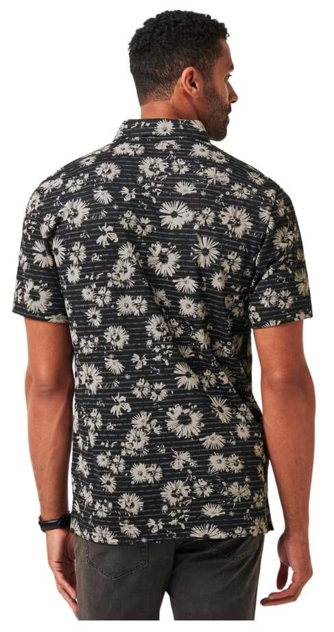 Travis Mathew Shaved Grove herr polo, svart