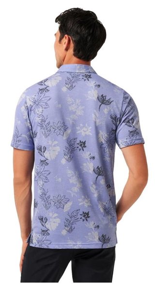 Travis Mathew Featherweight Cruise herr polo, heather violet storm