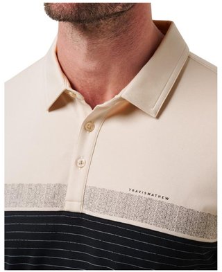 Travis Mathew Hang Glide herr polo, italian sand