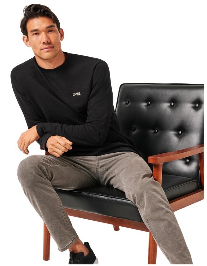 Travis Mathew Man About Town herr sweatshirt, svart