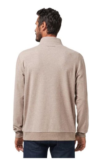 Travis Mathew CLOUD QUARTER ZIP 2.0 herr mikina, portabella