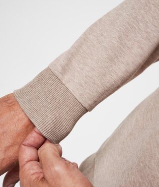 Travis Mathew CLOUD QUARTER ZIP 2.0 herr mikina, portabella