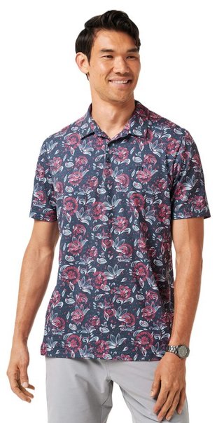 Travis Mathew FEATHERWEIGHT FLOURISH herr polo, mood indigo/vintage indigo