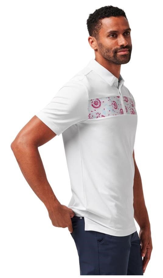 Travis Mathew Good Good Flourish herr polo, vit