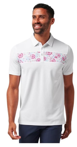Travis Mathew Good Good Flourish herr polo, vit