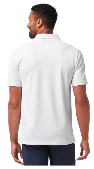 Travis Mathew Good Good Flourish herr polo, vit