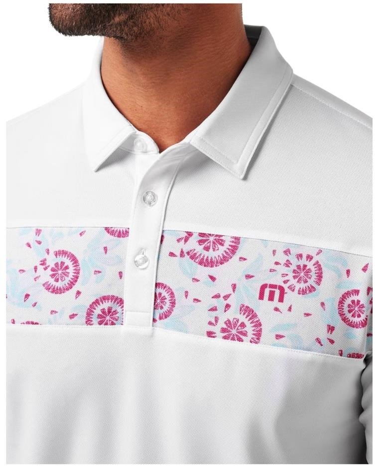 Travis Mathew Good Good Flourish herr polo, vit
