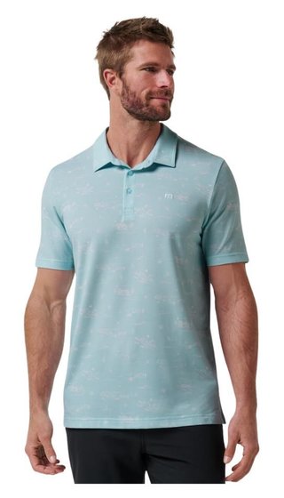 Travis Mathew Featherweight City herr polo, cory blue