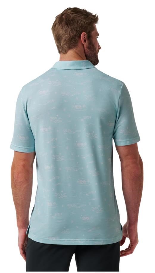 Travis Mathew Featherweight City herr polo, cory blue