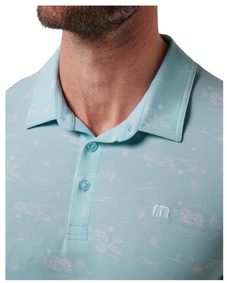 Travis Mathew Featherweight City herr polo, cory blue