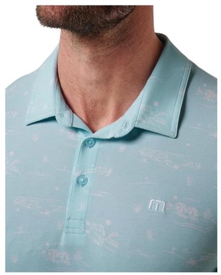 Travis Mathew Featherweight City herr polo, cory blue
