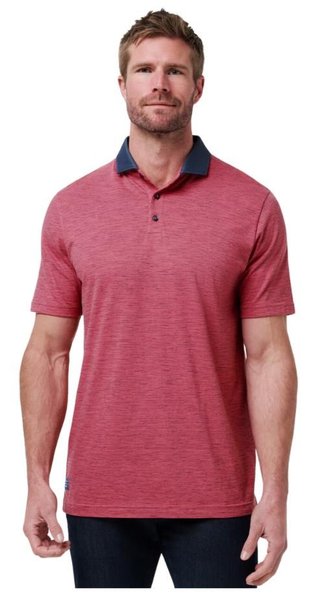 Travis Mathew Common Interest herr polo, rose wine