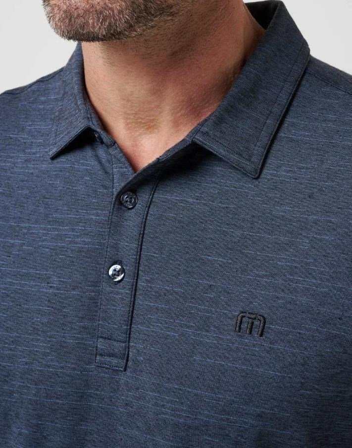Travis Mathew The heater herr polo, vintage indigo/black