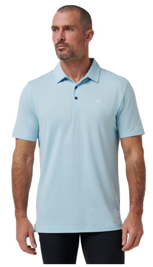 Travis Mathew Featherweight herr polo, cory blue
