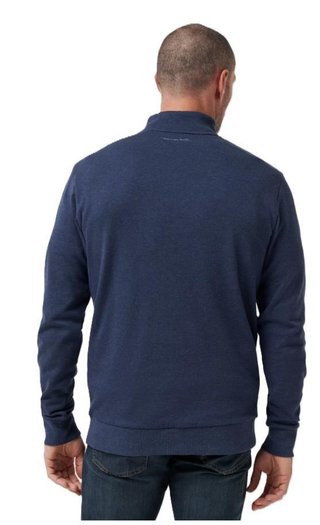 Travis Mathew CLOUD QUARTER ZIP 2.0 herr mikina, heather blue