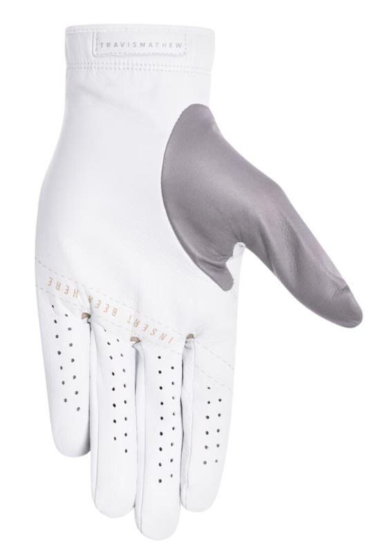 Travis Mathew Double Me 2.0 herr golfhandske, vit
