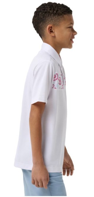 Travis Mathew Good Good Flourish junior polotröja, vit