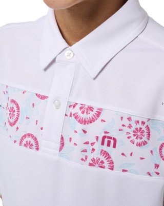 Travis Mathew Good Good Flourish junior polotröja, vit