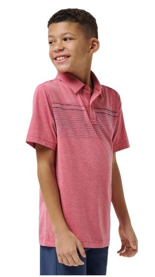 Travis Mathew FINAL CALL junior polotröja, rose wine