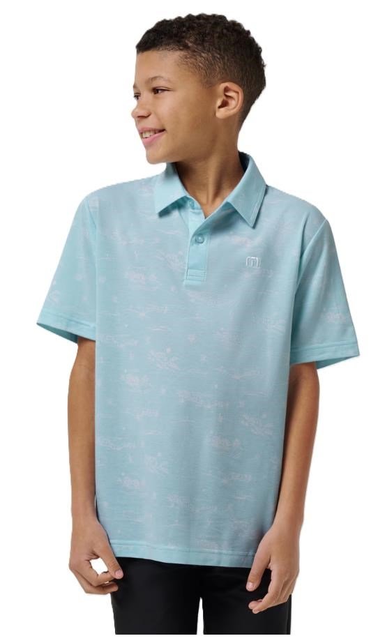 Travis Mathew TROPICAL ROAD junior polotröja, cory blue