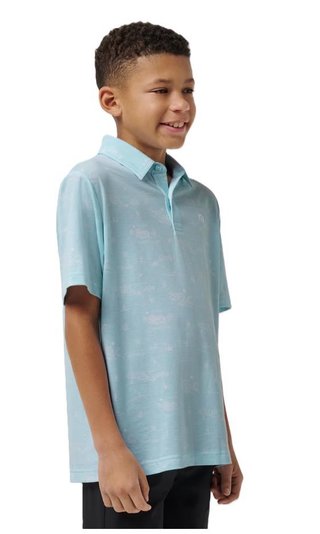 Travis Mathew TROPICAL ROAD junior polotröja, cory blue