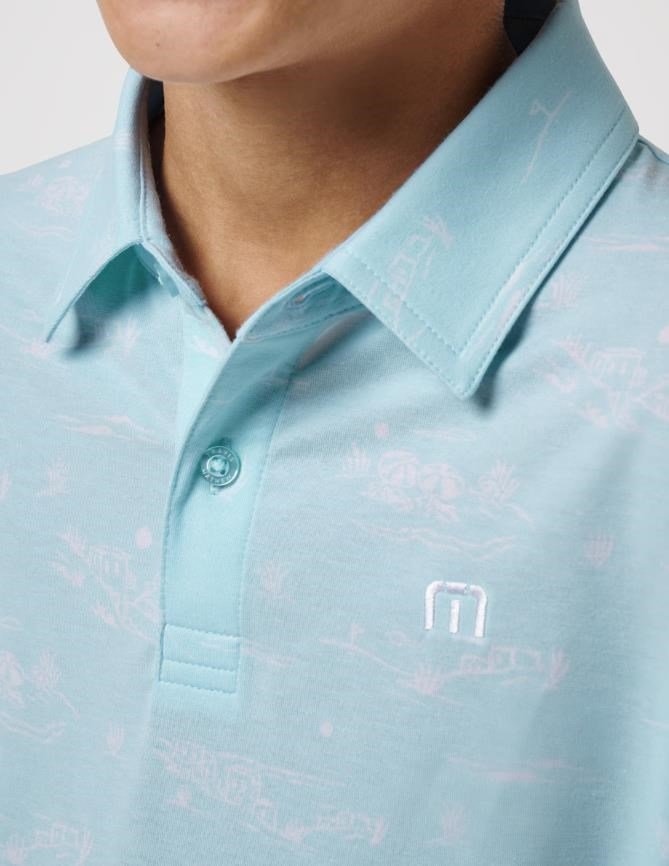 Travis Mathew TROPICAL ROAD junior polotröja, cory blue