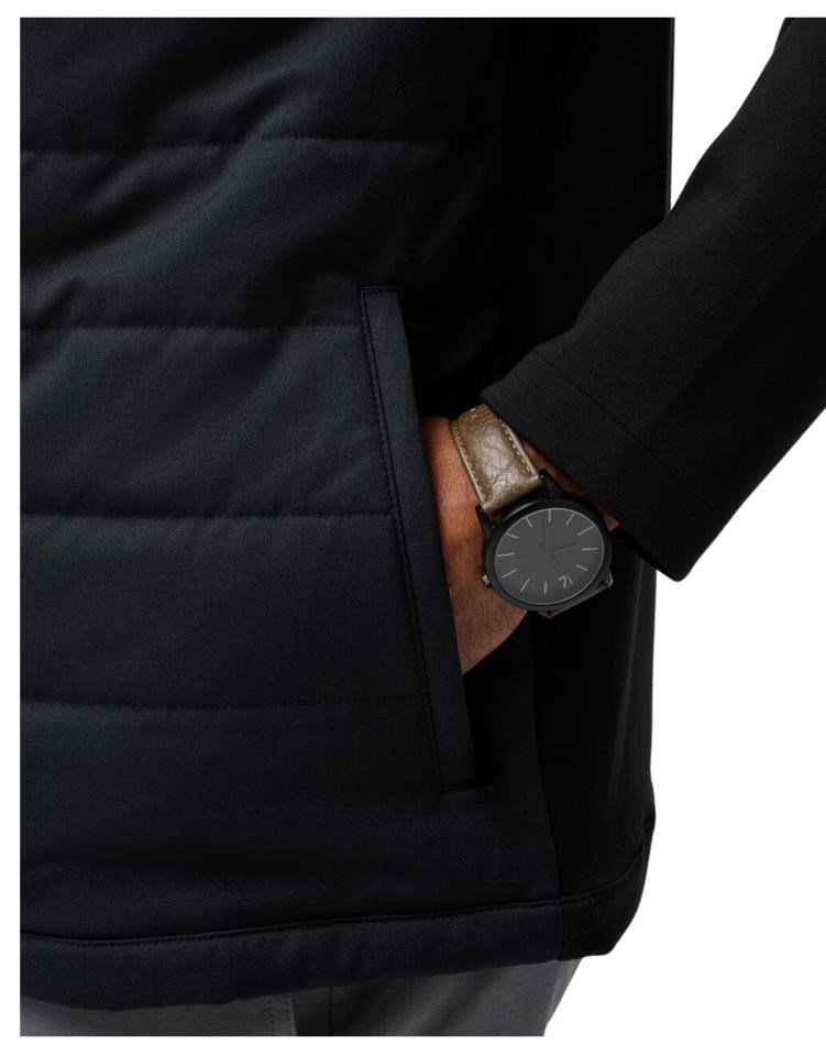 Travis Mathew Point of Sail Full Zip herr jacka, svart