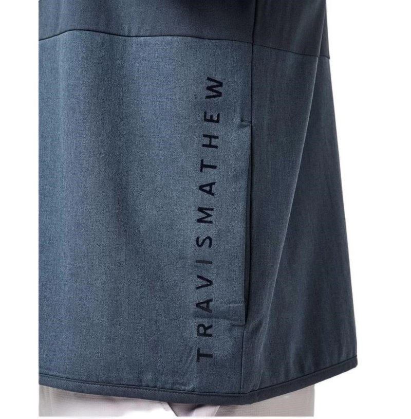 Travis Mathew Deepspace Full Zip herr hoodie, mood indigo/vintage indigo