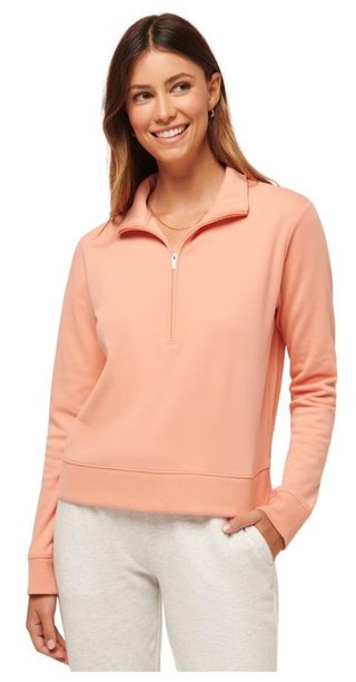Travis Mathew Cloud Fleece Half-Zip damtröja, canyon sunset