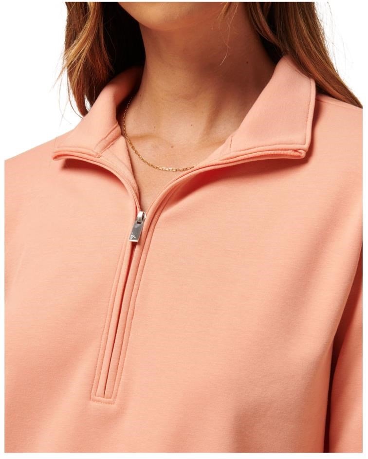 Travis Mathew Cloud Fleece Half-Zip damtröja, canyon sunset