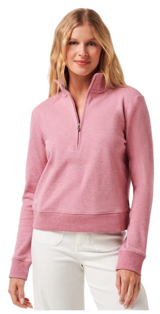 Travis Mathew Cloud Fleece Half-Zip damtröja, heather foxglove
