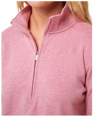 Travis Mathew Cloud Fleece Half-Zip damtröja, heather foxglove
