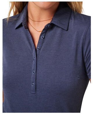 Travis Mathew Featherweight Active dam polo, heather navy blazer
