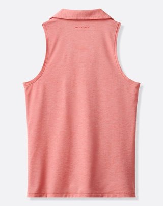 Travis Mathew Featherweight Active 2.0 Sleeveless dampolo, heather porcelain rose