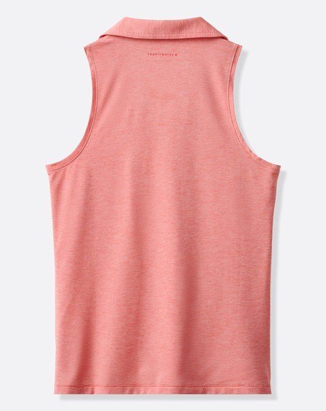 Travis Mathew Featherweight Active 2.0 Sleeveless dampolo, heather porcelain rose