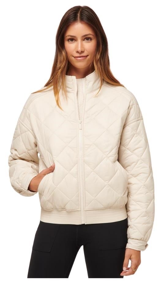 Travis Mathew Lights at Night Quilted damjacka, pumice stone