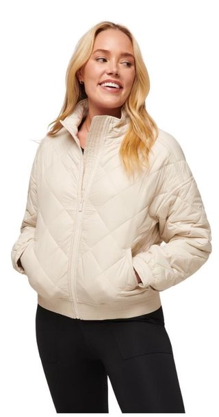 Travis Mathew Lights at Night Quilted damjacka, pumice stone