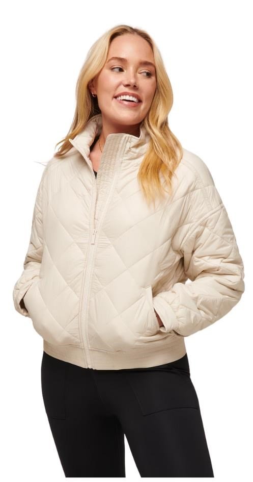 Travis Mathew Lights at Night Quilted damjacka, pumice stone