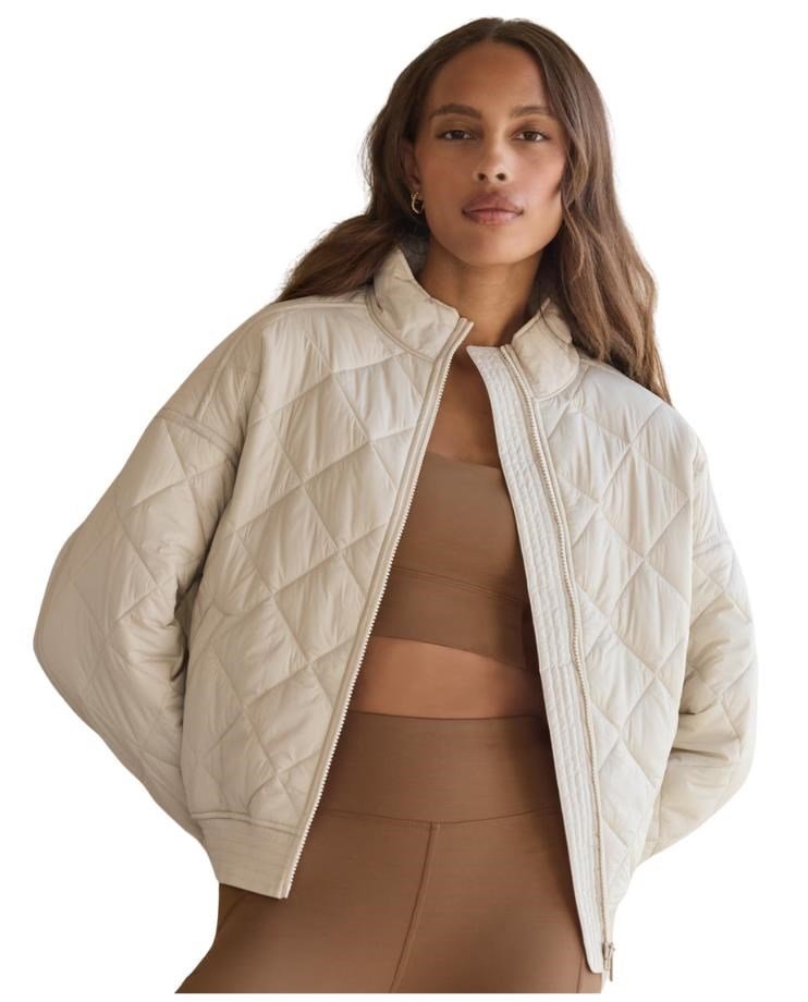 Travis Mathew Lights at Night Quilted damjacka, pumice stone