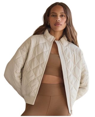Travis Mathew Lights at Night Quilted damjacka, pumice stone
