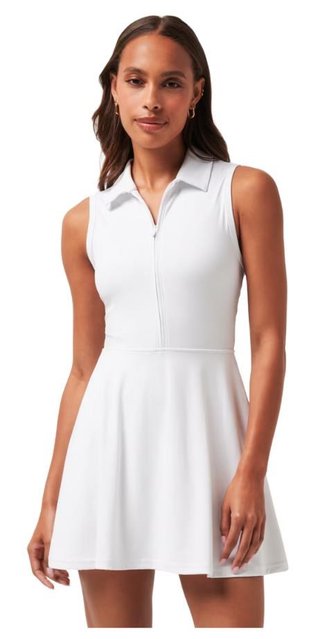 Travis Mathew Moveknit Sleeveless Polo damklänning, vit