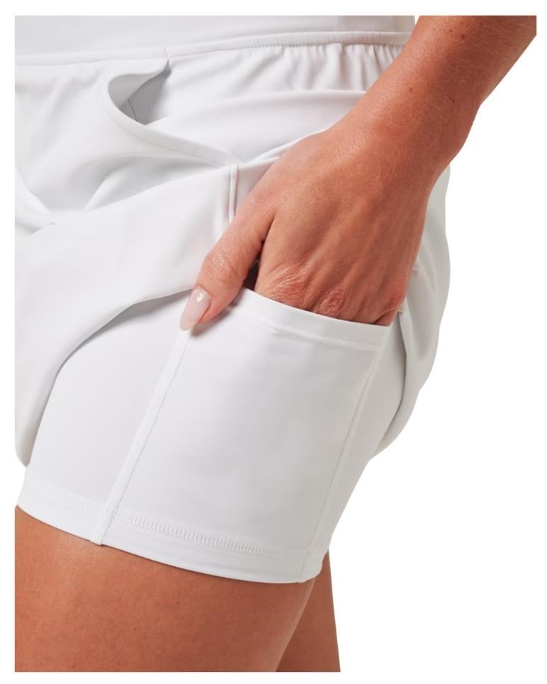 Travis Mathew Game Set Match Moveknit damgolfkjol, vit