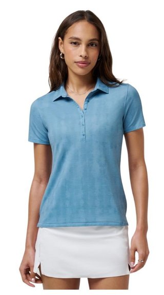 Travis Mathew Featherweight Active Printed dampolo, smoke blue multi