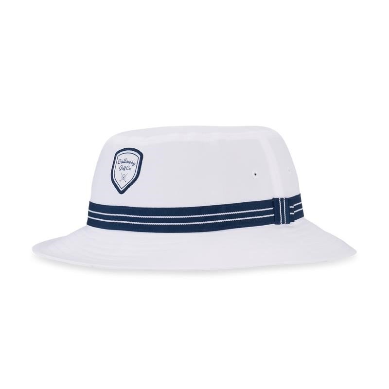 Callaway Bucket Hat herr, vit/marinblå