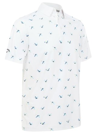 Callaway All Over Birdie herr polo, bright white