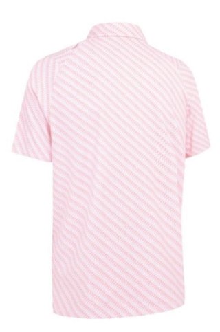 Callaway Twill Print herr polo, strawberry pink