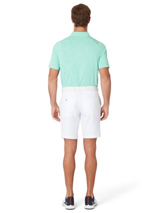 Callaway Warped Gingham Print herr polo, neptune green